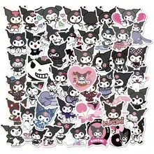 Sanrio 52PCS/ Bag Sanrio Sticker Halloween Q Version Graffiti Sticker Decoration Guitar Notebook Suitcase DIY Waterproof Cartoon Cute Pocket Book Bicycle Sticker Multiple Types Of Optional DIY Belong To Their Own Exclusive Items Wall Decor Room Decor Wall Stickers Wall Sticker Stickers Home Decor