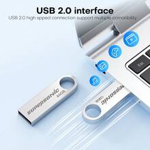 Supersonic 超音速USB闪存盘 16GB 32GB 64GB 128GB USB2.0 U盘 金属U盘 外置存储棒 适用于PC - 銀色 - 查看 5