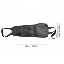 Organizer na fotel samochodowy z kieszenią na zamek błyskawiczny | Elastyczny uchwyt samochodowy na telefon/portfel/przekąski | Siatka Oxford 600D do akcesoriów samochodowych SUV i ciężarowych