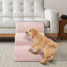 Dog Stairs & Ramp - High-Density Foam Pet Steps, Extra-Wide Non-Slip Orthopedic Dog Ladder With Soft Foam Padding, For Injured/Senior Pets & Small Cats To Access High Beds/Couches - Pink - View 8