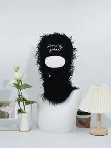 Balaclava Ski Mask Knitted Face Mask With Hole, Balaclava Hat, Party Parody Accessory, Warm Headgear For Outdoor Activities Windproof Neck Warmer Full Face Ski Mask