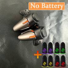 1 par de Disparadores de Juego Móvil DY01, Botones Duales Sensibles de Apuntar y Disparar, Larga Vida Útil, Compatible con Todos los Teléfonos Inteligentes (Baterías No Incluidas)