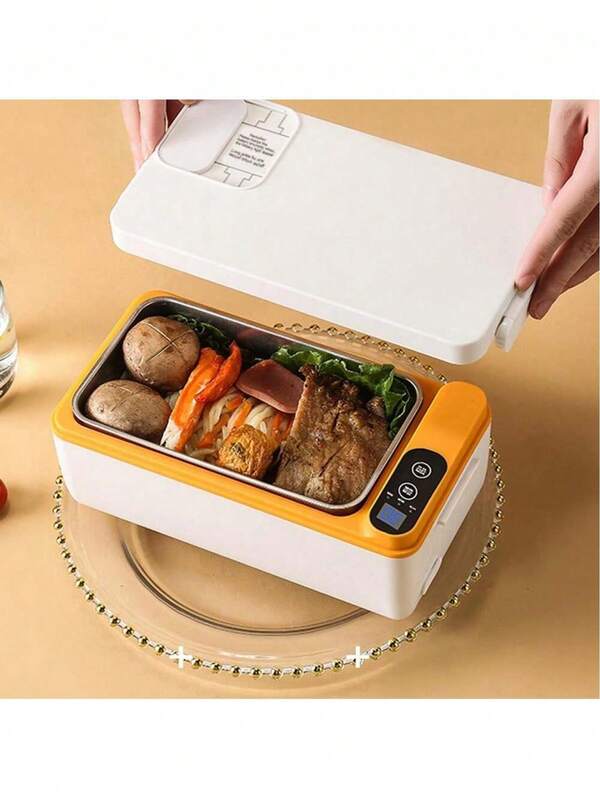 1L Rechargeable Electric Heated Lunch Box, Portable Food Warmer, Handheld Meal Container, Suitable For Car/Truck/Work/Home