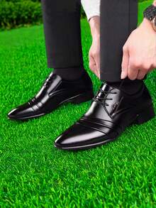 Scarpe Oxford da uomo, scarpe eleganti da cerimonia per matrimoni, affari, feste, banchetti e ufficio