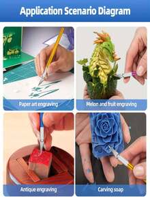 1 pieza Cuchillo de talla DIY Cortador de papel de pintura de diamante 5D Herramientas DIY Accesorios Cuchillo de arte Cortador de papel Color aleatorio