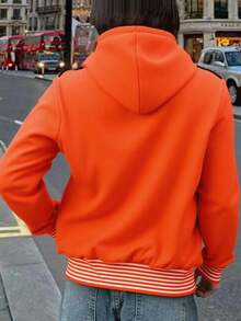 Women Sweatshirts - Orange - View 3