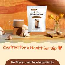 Mushroom Coffee, 11 Superfood Mushrooms, Including Hericium, Reishi, Chaga, And Ashwagandha, Instant Mushroom Coffee For Energy, Memory, Digestion, And Detoxification, Decaffeinated And Sugar-Free, 3.53 Oz / 20 Packets - Multicolor - View 5