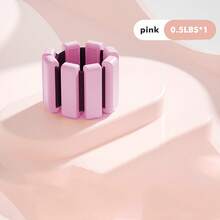 1 Pair Wrist And Ankle Weights Set,1 Lb (450g) Silicone Waterproof Adjustable Strength Exercise Fitness Equipment Wearable Wrist Ankle Weight Bracelet Leg Wrist Weight Weight Fitness Massage Strap,Set Of 2 Silicone Weighted Bracelets For Running, Fitness, Yoga, Swimming - Durable, Waterproof, Comfortable - Black And Pink Adjustable Wrist And Ankle Exercise Weights