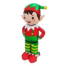 1pc 60inches Stand Pedestal Christmas Theme Santa Claus Snowman Elk Gingerbread Man Shape Foil Balloons New Year Christmas Decorations 2026 Decor - Multicolor - View 15