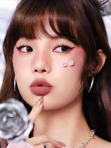 Little Ondine Matte Lip Gloss 03, Smooth & Glossy, Long-Lasting Color, True-To-Color, Magnetic Petal Cap Design, Great Gift, 2.4g/0.08oz - MATTE LIP GLAZE 03 - View 10