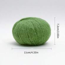 Ultra Fine 1mm Cashmere-Soft Wool Mohair Crochet Yarn 1-Pack - Fluffy Delicate Knitting Yarn For Fall Halloween Christmas Decor, DIY Sweaters Scarves Socks | Uncinetto Filato Fine Lana Gomitoli Fettuccia Per Borse Uncinetto - Multicolor - View 3
