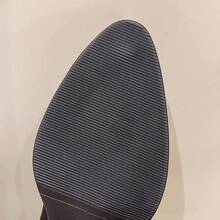 2025 Botas Elásticas Pretas Slim para Mulheres, Salto Grosso de Salto Alto Bico Fino Cor Sólida Marrom Botas Ankle, Estilo Ocidental Botas Curtas, Outono/Inverno