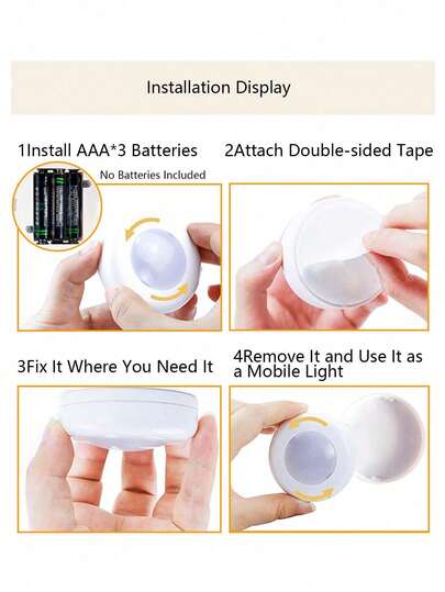 3/ Wand Lights Wireless, Lamps Living Room, RGB Wireless Led Lamp, Cabinet Lighting, LED Spotlight, Battery Operated Remote Control, Lamps, Lights, Night Light,Lighting, Book Light, Spotlight Corridors, Bathrooms, Bedrooms, KitchenCabinets, Stairs, Home view 9