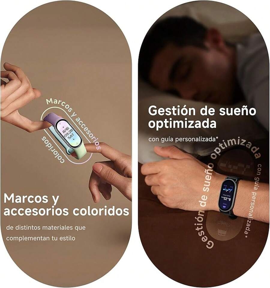 Band 10 Smartwatch Negro - Batería de hasta 21d, Pantalla AMOLED de 1.72, Compatible con Android y iOS, Gestión de Sueño Optimizado y, Asistente Personal de Salud, Resistencia al agua 5 ATM - rosa - Ver 1