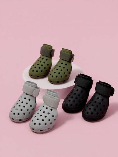 PETSIN Hot Pavement Dog Shoes - Suitable For Small, Medium And Large Dogs, Dog Boots Paw Protectors, Easy To Wear And Take Off, Anti-Slip, Waterproof, Easy To Clean Beach And Snow Dog Boots For Hot Summer Pavement