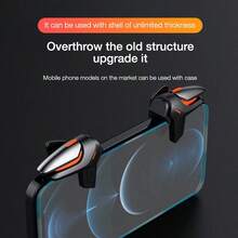 1 par de Disparadores de Juego Móvil DY01, Botones Duales Sensibles de Apuntar y Disparar, Larga Vida Útil, Compatible con Todos los Teléfonos Inteligentes (Baterías No Incluidas)