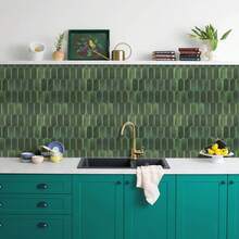 1/10 pezzi Adesivi per piastrelle a esagono da applicare, 12*12 pollici, adesivi murali in vinile, adesivi per paraschizzi da cucina, piastrelle da parete per cucina e bagno fai-da-te, decorazione per la casa - Multicolore - Visualizzare 20