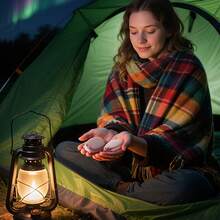 sweetfull 2pcs Cute Bear Reusable Hand Warmers Rechargeable 2000mAh*2 Fast Heating 3 Temperatures Adjustment Portable Pocket Warmer For Men & Women For Winter Essentials Halloween Christmas Gifts