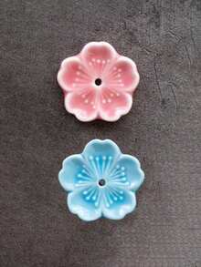 Lư hương hoa anh đào thanh lịch, Giá đỡ que trang trí bằng gốm sứ gia đình, Lư hương liệu pháp, Trang trí phòng trà văn phòng, Thiết kế hoa hồng dễ thương, Giá đỡ nến, Hoàn hảo để trang trí nhà cửa và làm quà tặng, Giá đỡ nến - Nhiều màu - Xem 5