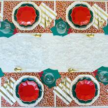 60 đĩa giấy Giáng sinh, màu đỏ và xanh lá cây, đĩa giấy dùng một lần có viền lượn sóng, đĩa tráng miệng 7 inch, đĩa ăn trưa 9 inch và đĩa ăn tối 10 inch, bộ đồ ăn tiệc Giáng sinh, đĩa giấy màu trơn, trang trí bàn ăn mùa đông, thích hợp cho sinh nhật, tiệc cưới. - đỏ xanh lá cây đậm trắng - Xem 6