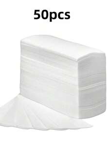 50/100片一次性脱毛蜡纸 - 面部、眉毛、腿部、身体和比基尼部位无痛脱毛！（学校适用） - 白色 - 查看 13