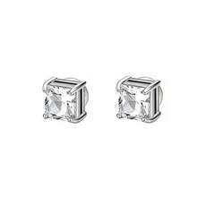 Stainless Steel Magnetic Cubic Zirconia Stud Earrings For Men And Women, Hypoallergenic Non-Perforated, 5-8mm Double Sided Magnet Flat CZ Magnetic Clip Earrings Are Suitable For Daily Travel, Weddings, Dates, Parties And Other Festivals