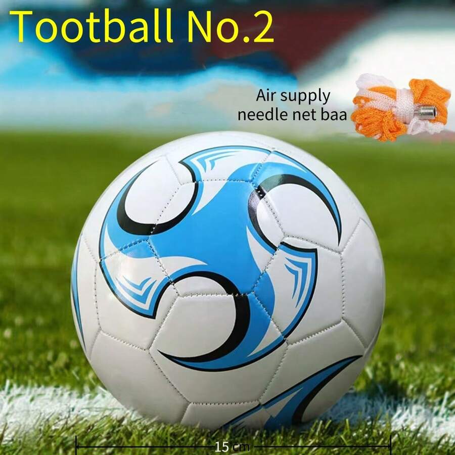 2# Modna kolorowa piłka nożna typu "swirl", odpowiednia dla uczniów uprawiających sporty na świeżym powietrzu