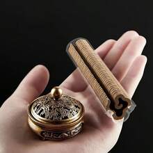 1pc High-Quality Dragon & Phoenix Incense Burner With Approximately 42 Pieces Of Sandalwood Incense, Suitable For Home, Office, Tea Ceremony, Indoor Meditation, Portable, Holiday Gift - Multi Scents - View 1