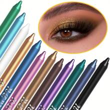 CMAADU 12pcs Waterproof Eyeliner Pencil Set A Combination Of Multiple Colors Creates The Perfect Eye Makeup Shimmering Multi-Color Eyeshadow & Highlighter Kit For Beginners - CEC - Xem 1