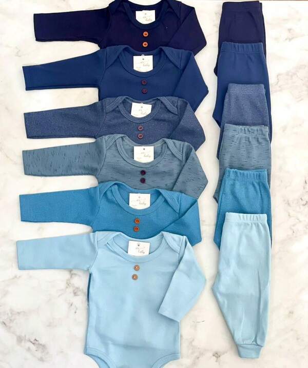 Kit 4 peças conjunto verão E INVERNO bebê infantil menina E MENINO confortável