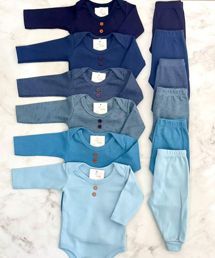4-Piece Summer And Winter Set For Baby Girl And Boy Comfortable - 男生 - 查看 1