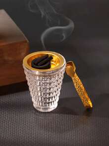 1 Peça/1 Conjunto Queimador de Incenso de Vidro Criativo, Queimador de Incenso de Estilo Moderno. Adequado para Decoração Doméstica, Quarto, Sala de Estar, Sala de Chá, como Peça Central, Escritório, Festival, Decoração de Festival, Decoração Doméstica como Decorar a Sala de Estar