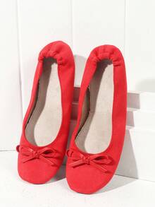 Women's Lightweight, Barefoot-Feel Casual Soft & Versatile Classic Ballet Flats, Foldable Slip-On Ballerina Shoes, Women's Indoor Slippers