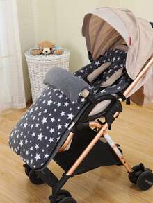 1 pieza Almohadilla para asiento de cochecito de bebé, Cubierta para los pies cálida, a prueba de viento, para otoño/invierno - Multicolor - Ver 3