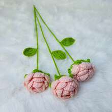 onEternal 1/10pcs Handmade Crochet Rose Flowers, Decorative Bouquet, Artificial Flowers, Handmade Flowers, Yarn Flowers. Bridal Bouquet, Her Gift, Mother's Gift, Teacher's Gift, Creative Gift. Suitable For Home Decor In Restaurant, Living Room, Bedroom, Wedding, Party. Ideal For Spring/Summer Decor, Christmas, New Year, Valentine's Day, Thanksgiving, Back To School, Wedding, Birthday, Anniversary