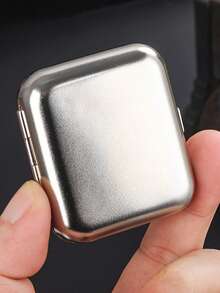 1, Mini Metal Ashtray, Portable Small Ashtray, Outdoor Portable Pocket Ashtray, Creative Car Smoking Accessories