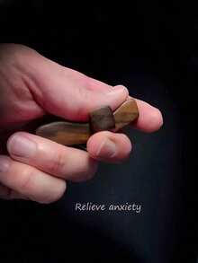 Wooden Heart-Shaped Cross, Encouraging Pocket Cross, Prayer Gift, Church & Easter Religious Gift, Stress Relief Finger Cross, "God Be With You" Inspirational Gift, For Prayer And Anxiety Relief, Fidget Toy - Multicolor - View 6