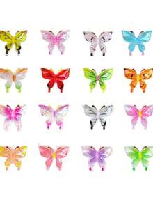 50 piezas Mariposas pequeñas y variadas - Adorno para jardín de hadas, manualidades de paisaje micro DIY, decoración y regalos