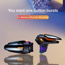 1 par de Disparadores de Juego Móvil DY01, Botones Duales Sensibles de Apuntar y Disparar, Larga Vida Útil, Compatible con Todos los Teléfonos Inteligentes (Baterías No Incluidas)