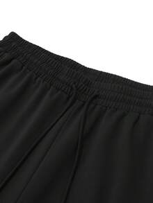 1XL-5XL Pantalon décontracté pour hommes printemps/automne, grande taille, coupe ample, convient pour la course, l'escalade et le port décontracté quotidien - Noir - Voir 5