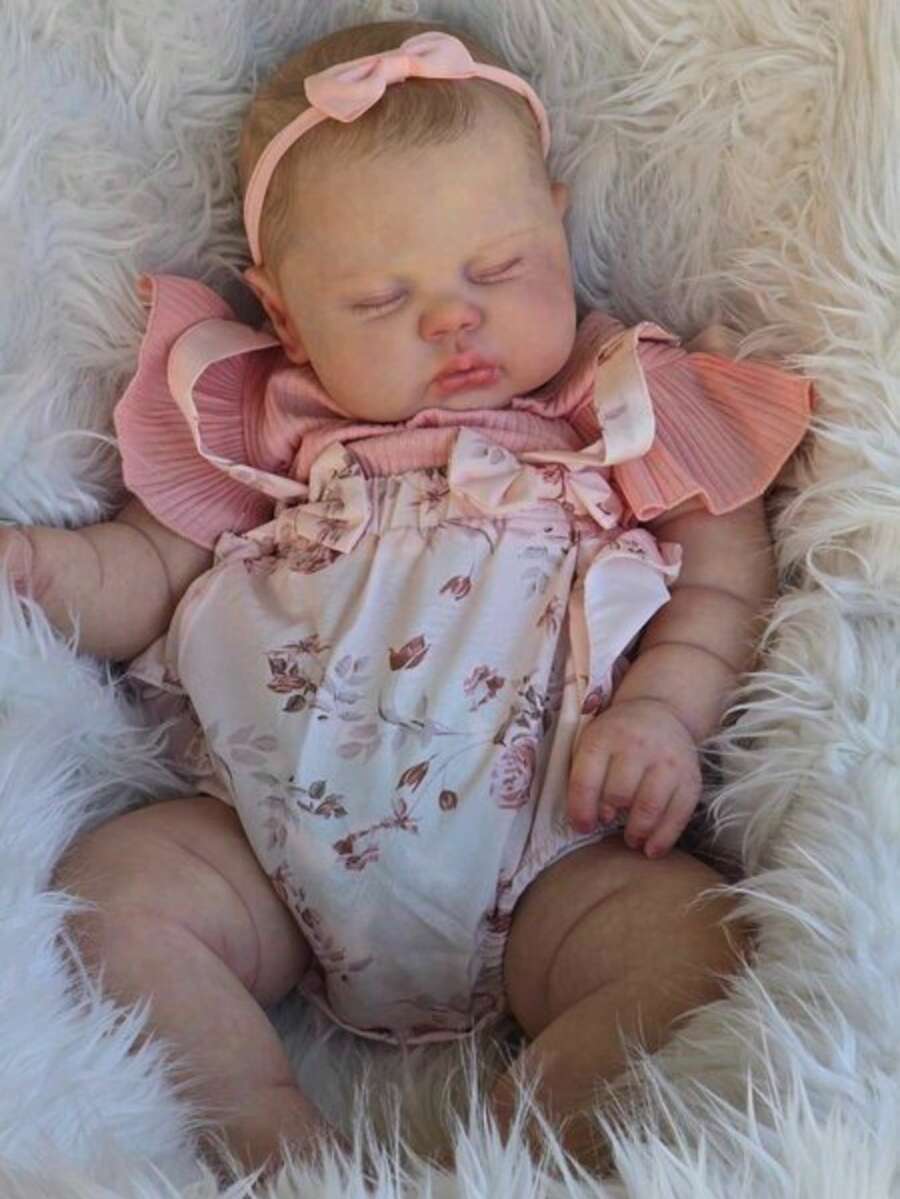 New Arrival Reborn Baby Dolls 19 Inch 48 CM Reborn Dolls Lifelike Newborn Toddler Girl Dolls Soft Cloth Body Best Birthday Set For Kids 3+ - 粉色 - 查看 1