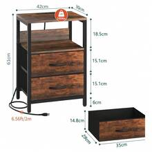 Nightstands - Brown - View 3