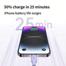 anker 1.8m/1m USB-C 转 Lightning 认证快速充电线，支持供电和快速充电，兼容 Apple iPhone 16/15/14/13/12 和 iPad，支持数据同步