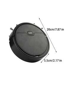 [Automatic Mobile Vacuum Cleaner] 1 Portable Vacuum Cleaner, Mobile Vacuum Cleaner, Automatic Vacuum Cleaner, Low-Noise 3-In-1 Sweeping Machine, Suitable For Daily Hard Floor Pet Hair Cleaning - Black - View 10