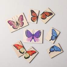 Children's Wooden Butterfly Puzzle Toy With Storage Box, Insect Cognitive Matching Game, Hand-Eye Coordination Training, Baby Enlightenment Gift, Home Decor, Parent-Child Interactive Toy - Multicolor - View 11