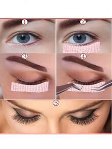 6 Pieces Breathable Eyelash Tapes For Eyelash Extensions, Microporous Fabric Tapes, Non-Woven Makeup Tools, Multi-Purpose Self-Adhesive Tapes For Eyelash Extension Applications,Pink Eyelash Tape, Eyelash Extension Tape, Eyeshadow Tape, Suitable For Extending Female Eyelashes, Eyeshadow And Eyeliner Auxiliary Tools