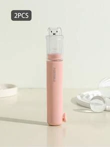 1/2/3PCS迷你便携式折叠牙刷套装带牙膏收纳盒,二合一牙刷,商务旅行便携式洗漱用品,成人软毛牙刷,酒店牙刷,旅行洗漱用品,易于存放和携带,可爱猫咪设计,适合学生、男孩、女孩、情侣,男女适用,多色可选,易于区分,可更换牙刷头 - 彩色 - 查看 19