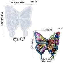 Molde de abeja/mariposa, molde de silicona con forma de insecto animal para decoración de arte 3D, molde colgante de pared de resina epoxi