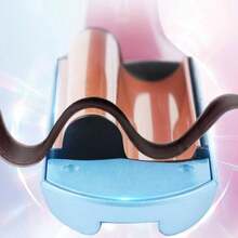 1 Escova Alisadora Dobrável em V de Uso Duplo para Alisar e Enrolar o Cabelo, Ferramenta de Escova Alisadora de Alta Potência e Baixo Ruído para Cachos Soltos e Sedosos, Salão