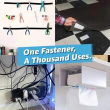 Office & Home Tapes Adhesive Tape Double Sided Hook And Loop Strips With Self Adhesive Backing, Hook And Loop Tape For Heavy Duty Mounting Of Pictures And Tools, Removable And Reusable Strong Adhesive Tape Roll, Width Self Adhesive Face Adhesive Fabric Tapes Double Sided Hook And Loop Strips With Self Adhesive Backing, Hook And Loop Tape For Heavy Duty Mounting Of Pictures And Tools, Removable And Reusable - Black - View 12